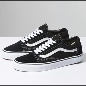 Classic black Old Skool Vans (barely worn!!)